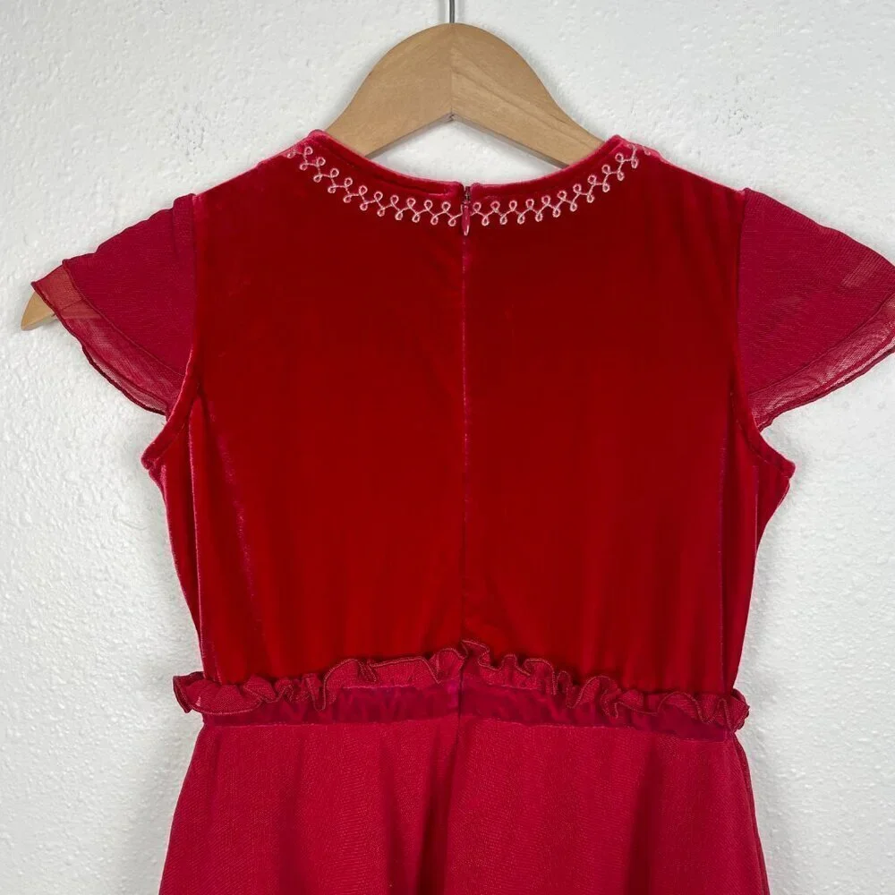 American Girl Doll 2011 Christmas Red Velvet Merry and Bright Dress Size: 7